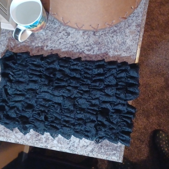 Romper, Black lace, strapless, no brand tags, see measurements. Great Little Out - Picture 3 of 3